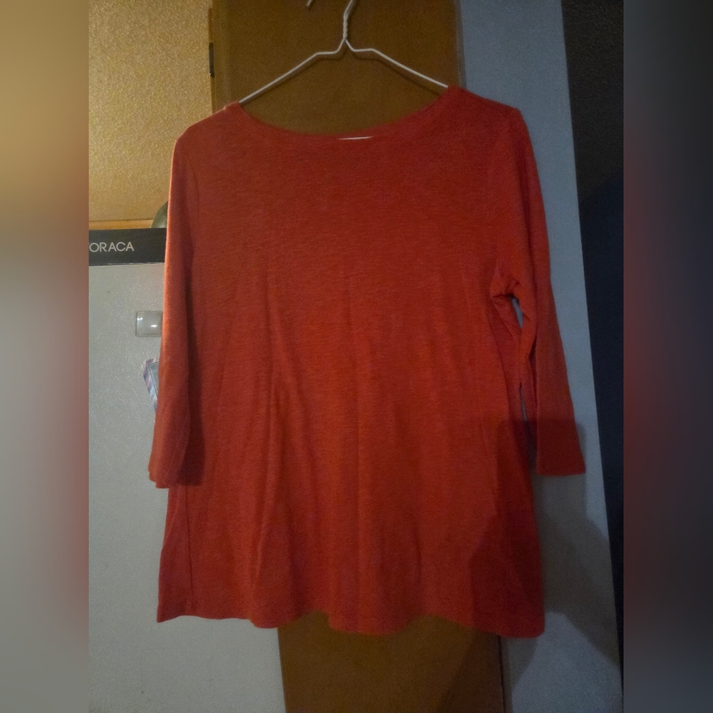 NIC+ZOE Vibrant Red Long Sleeve Top